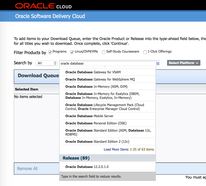 How to download Oracle 12c Standard Edition - 12.1.0.2 and 12.2.0.1