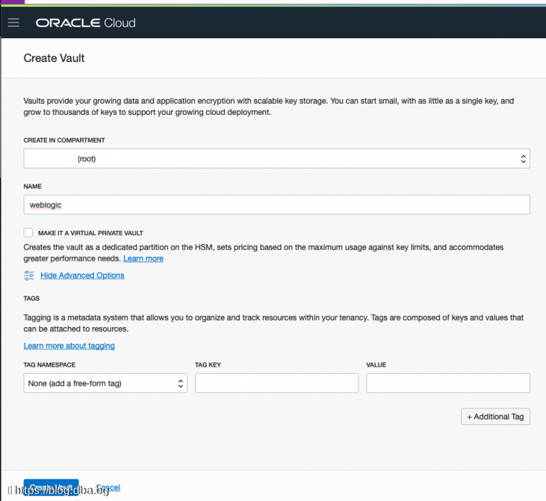 Oracle Cloud - Create WebLogic instance with database service or ATP database from marketplace image